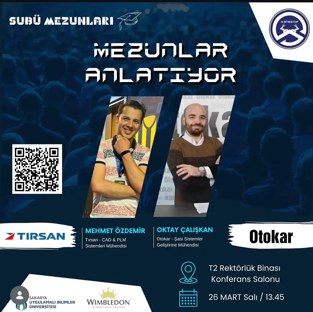 SUBÜ Mezunları: Mezunlar Anlatıyor etkinlik afişi