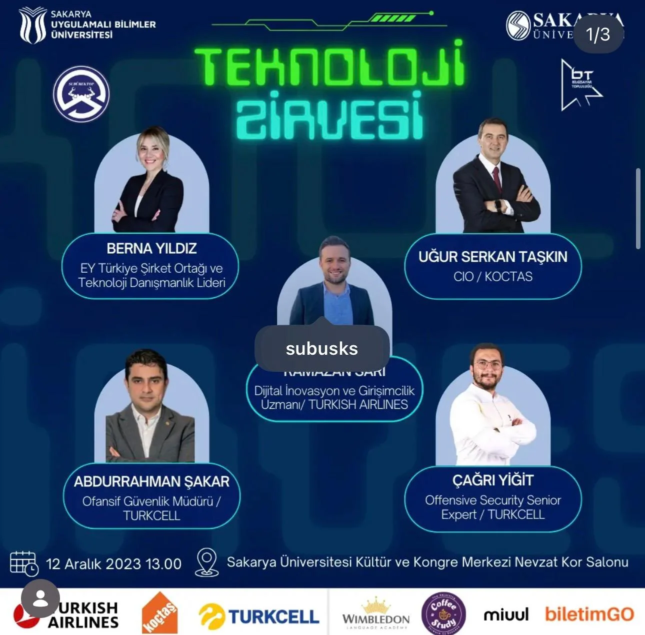 Teknoloji Zirvesi (2023) etkinlik afişi